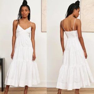 La Ligne NYC Beatrix White Cotton Dress - S